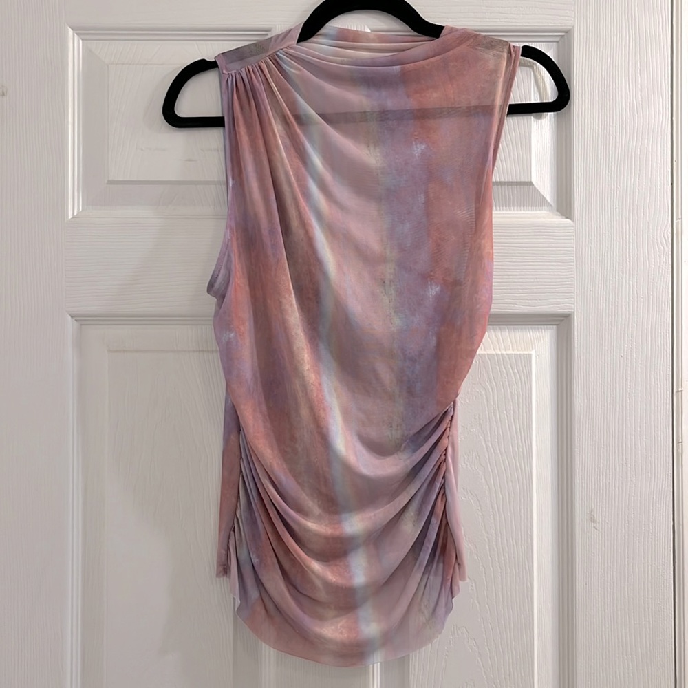 Zara printed tulle top size medium